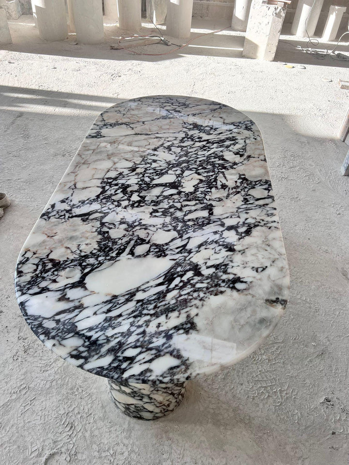 Calacatta Viola Marble Dining Table, Italian Stone