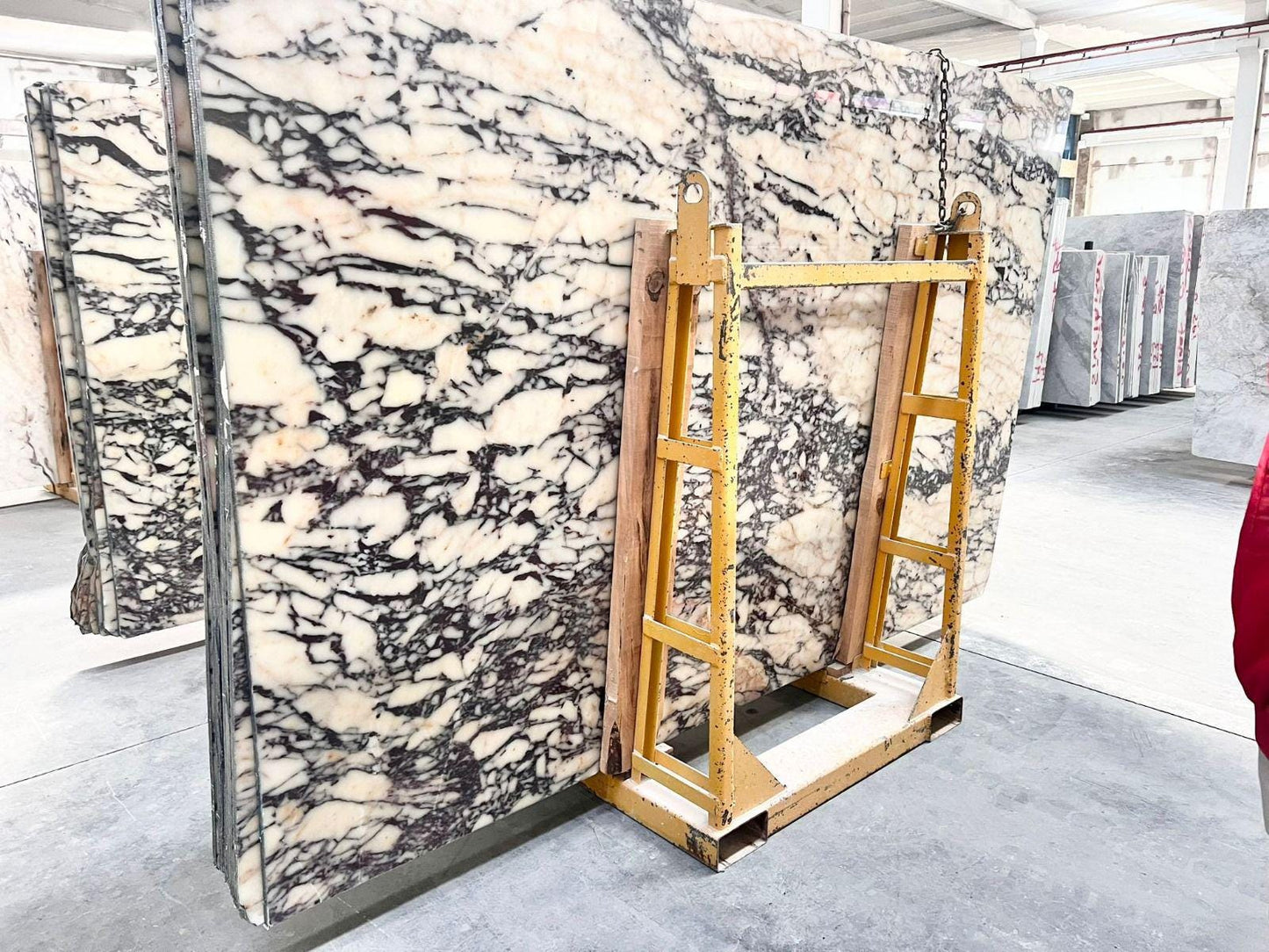 Calacatta Viola Marble Dining Table - Modern Custom Table Top - Handmade Italian Stone