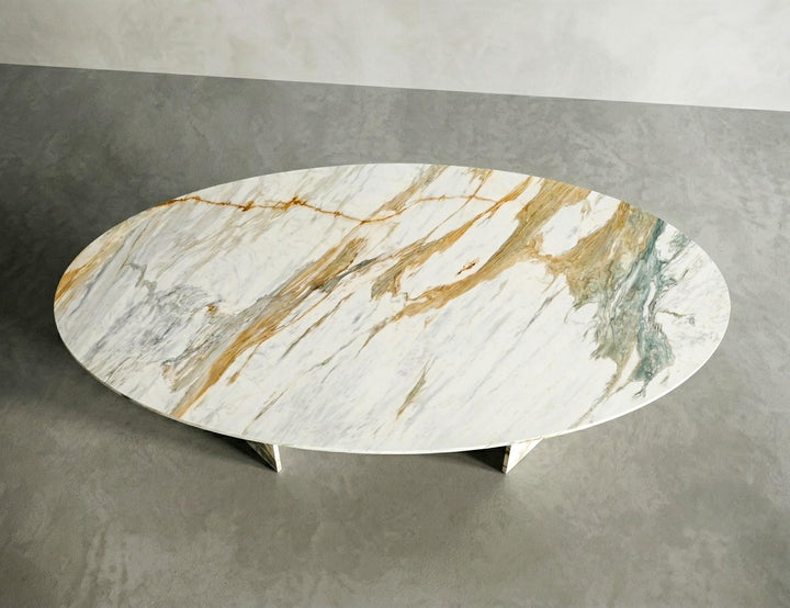 Repose - Calacatta Gold Marble Dining Table