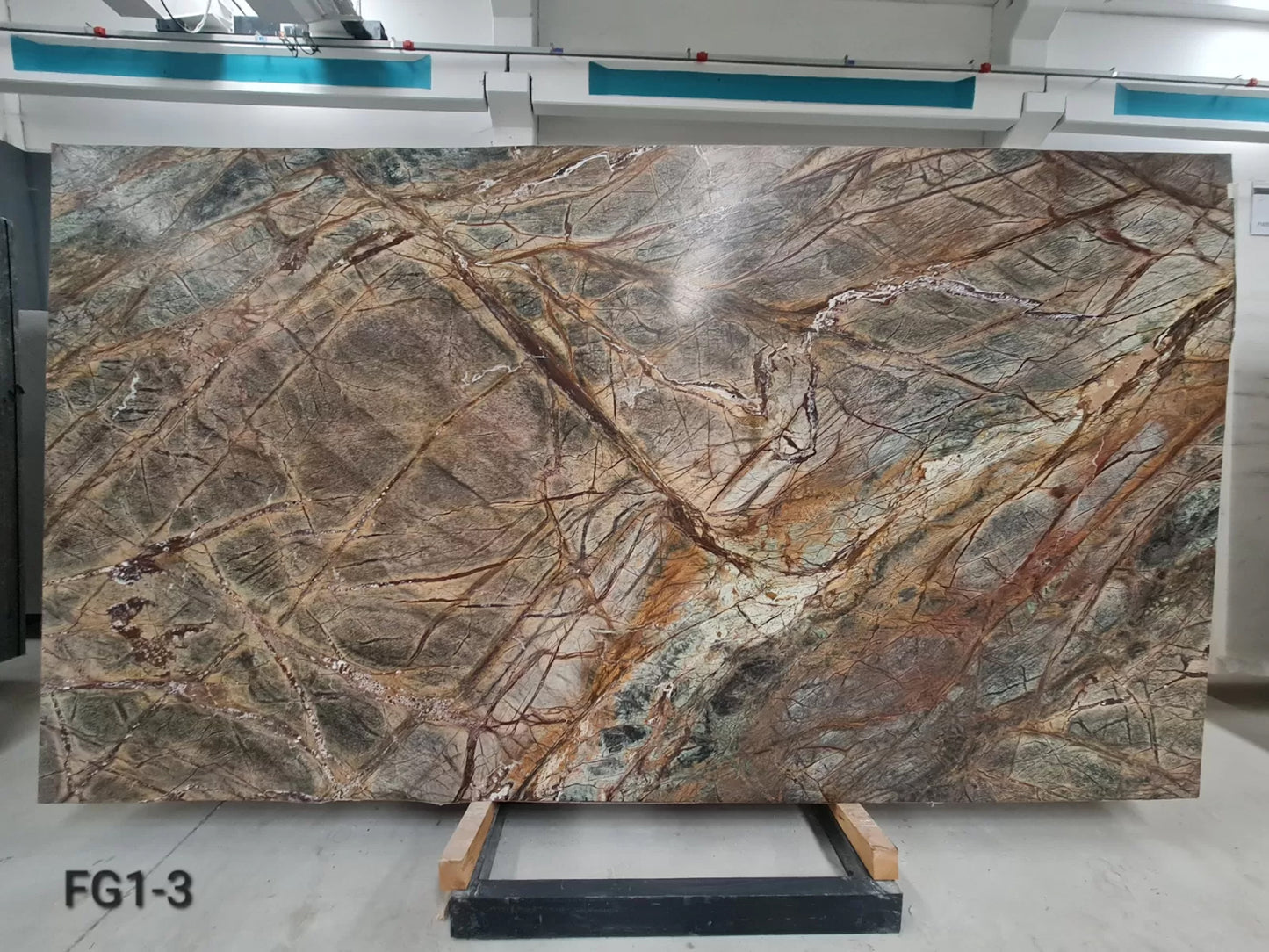 Solace - Green Forest Marble Oval Dining Table