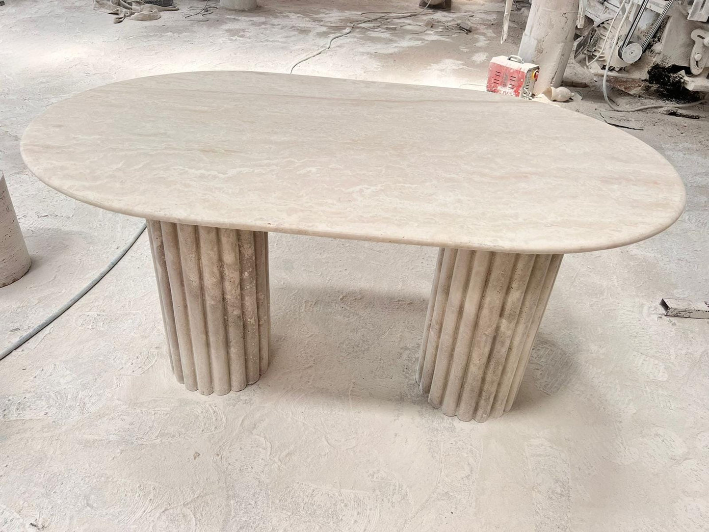 Marble & Travertine Dining Table