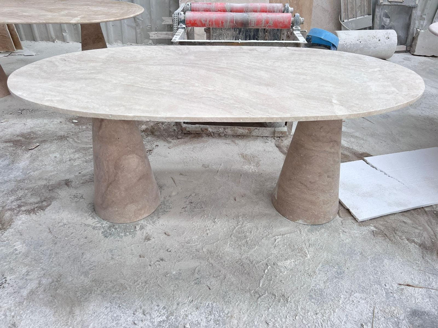 Marble & Travertine Dining Table