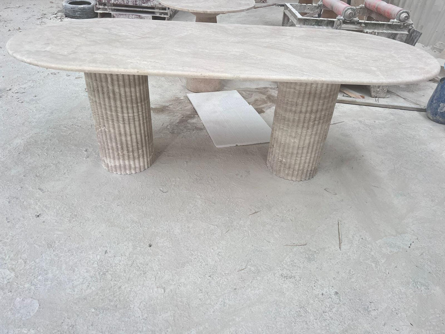 Marble & Travertine Dining Table