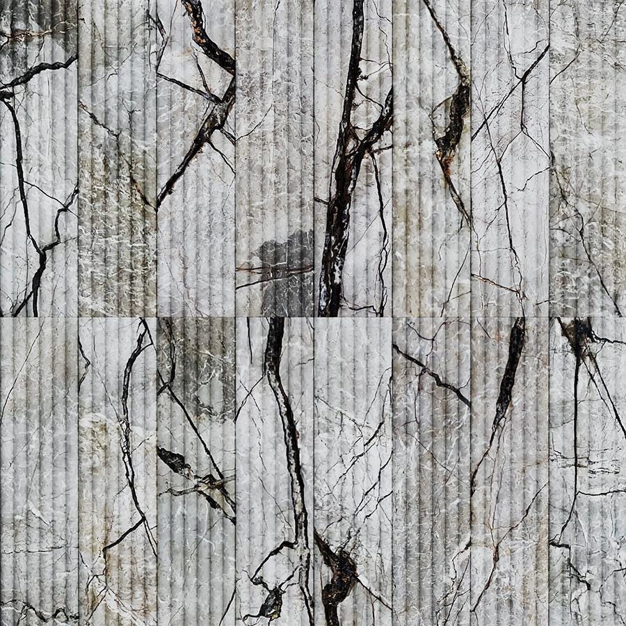 Custom Marble Wall Cladding Panel: Interior Accent Wall (6x24")