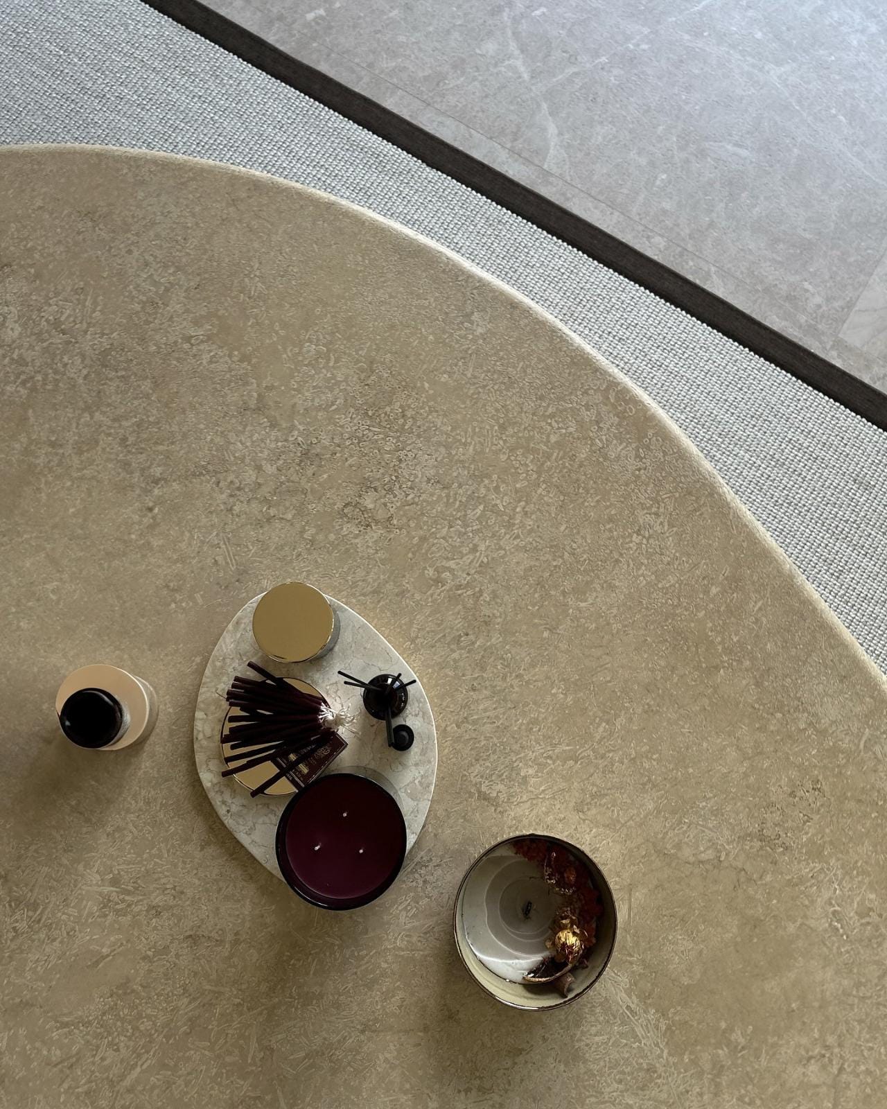 Custom Travertine Coffee Table, Natural Stone End Table, Living Room Decor