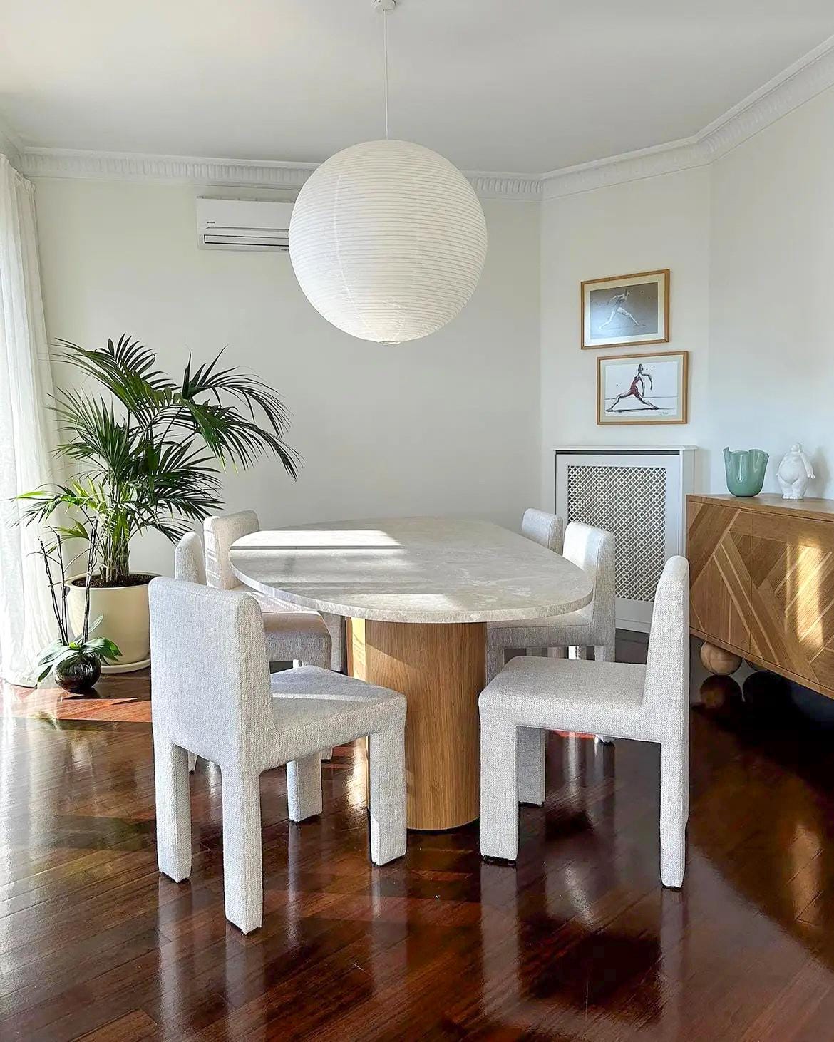 Bohemian Travertine Dining Table – Custom Boho Stone Kitchen Table
