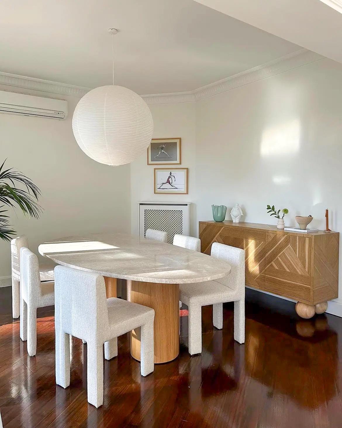 Bohemian Travertine Dining Table – Custom Boho Stone Kitchen Table