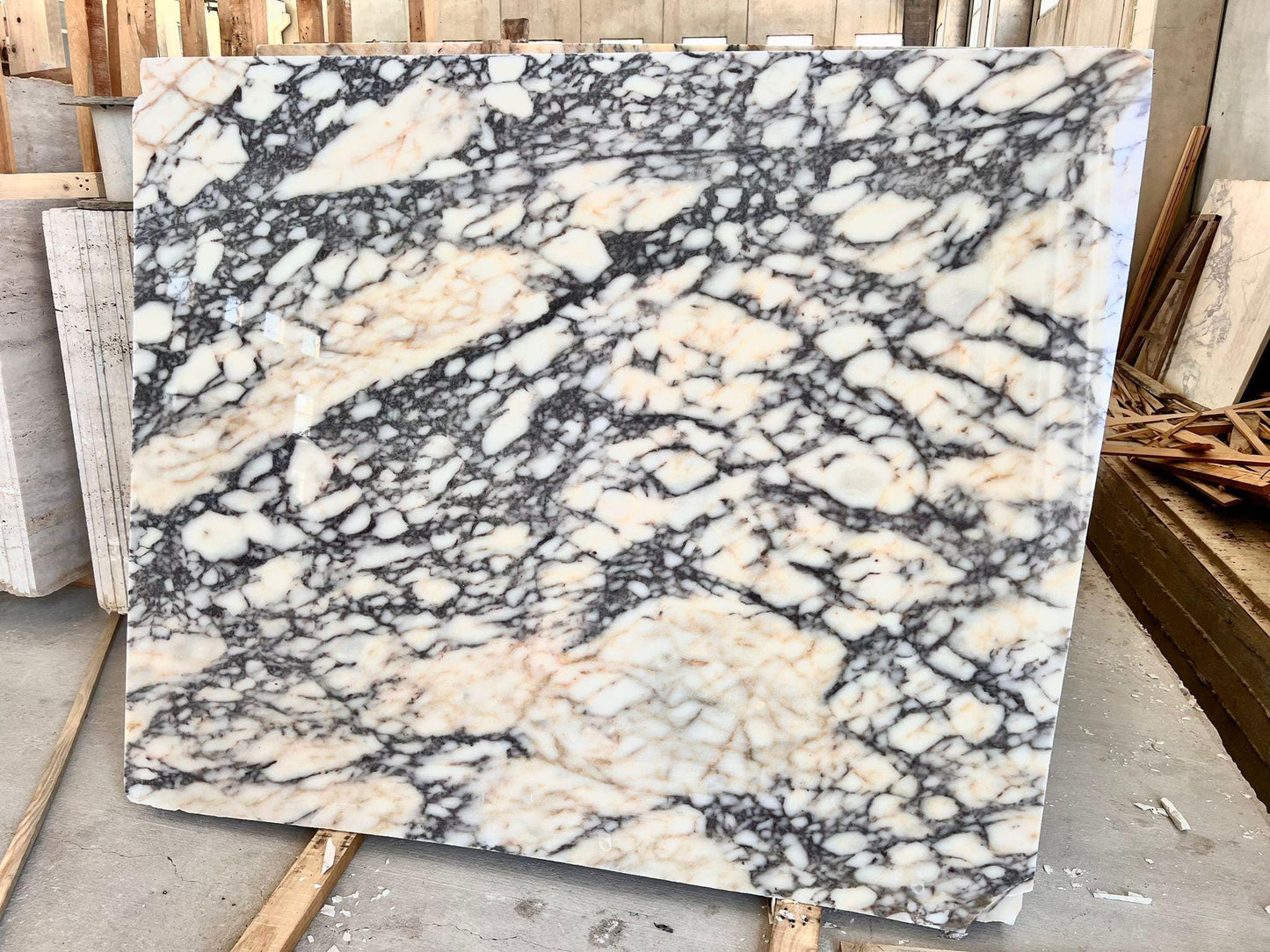 Calacatta Viola Marble Dining Table, Italian Stone