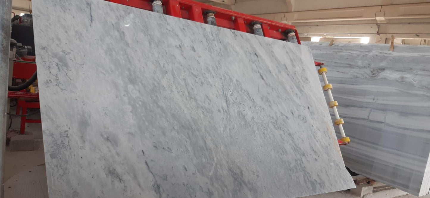 Round Carrara Marble Dining Table, Custom Handmade Stone Kitchen Table