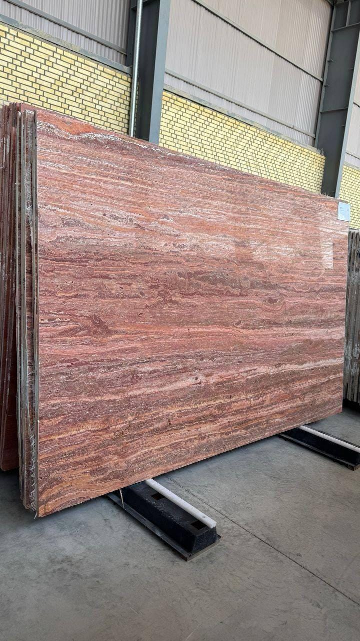 Square Travertine Marble Coffee Table, Outdoor Patio Table (48x48x13)