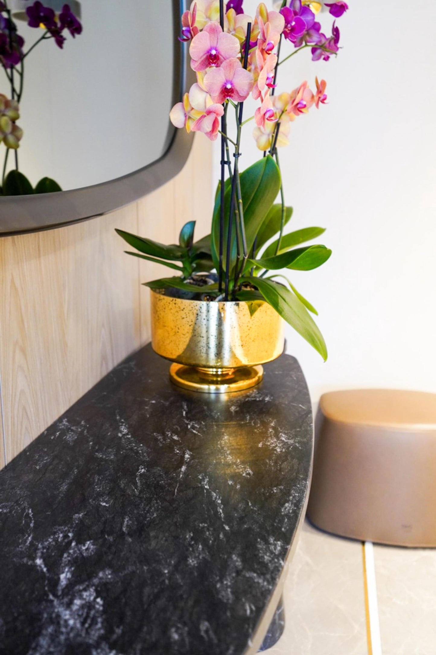 Handmade Alexander Black Marble Console Table, Modern Living Room Furniture