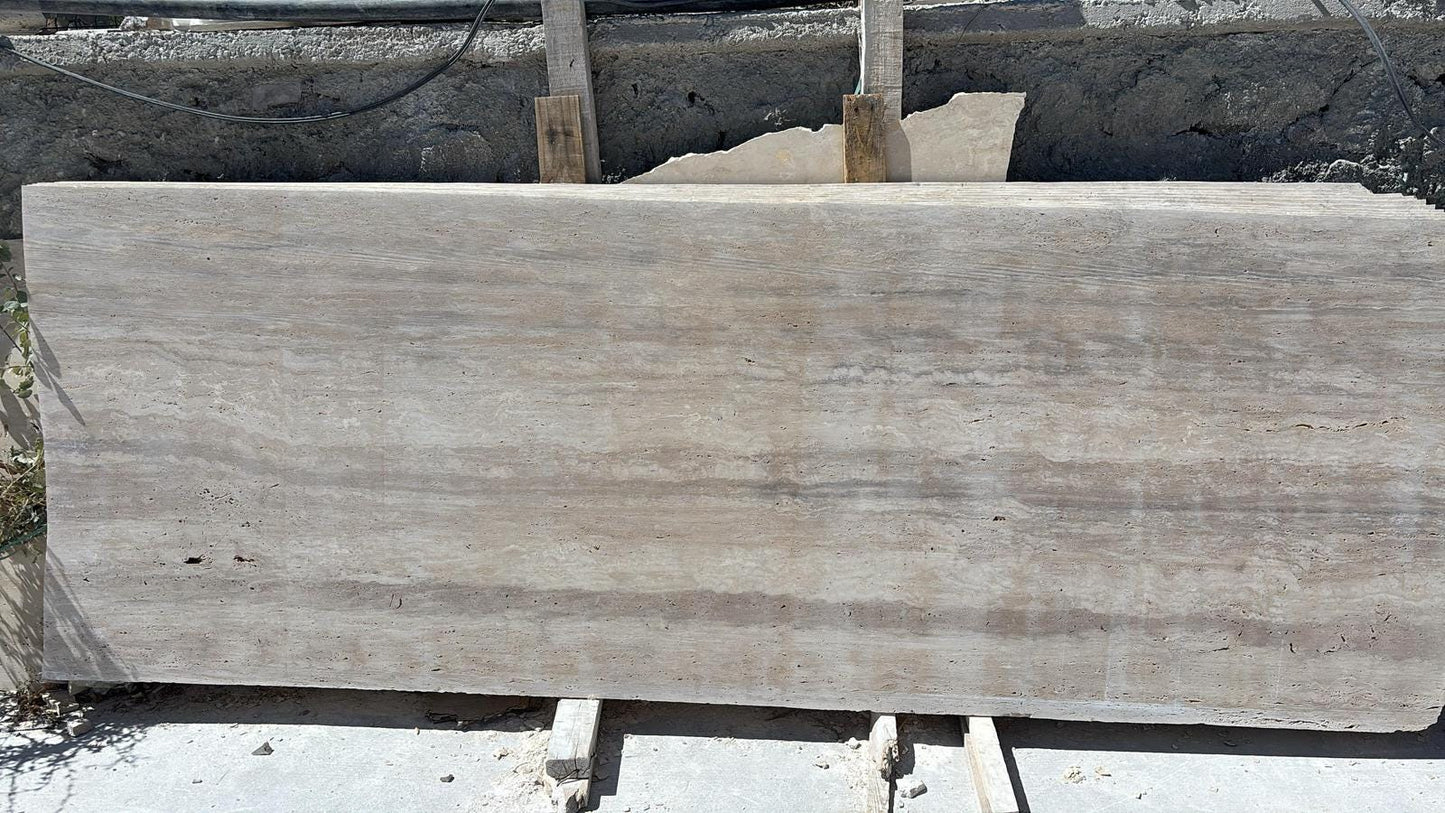 Beige Travertine Oval Marble Living Room Furniture Dining Kitchen Natural Table