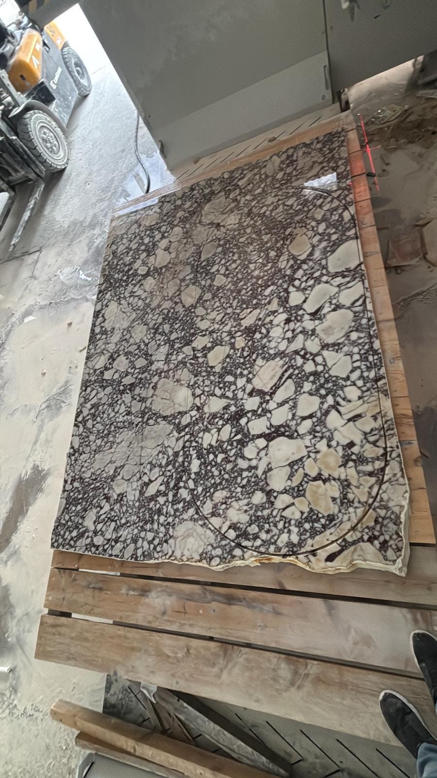 Oval Marble Dining Table - Calacatta Viola Office Meeting Desk - Handmade Luxury Furniture - Table Top