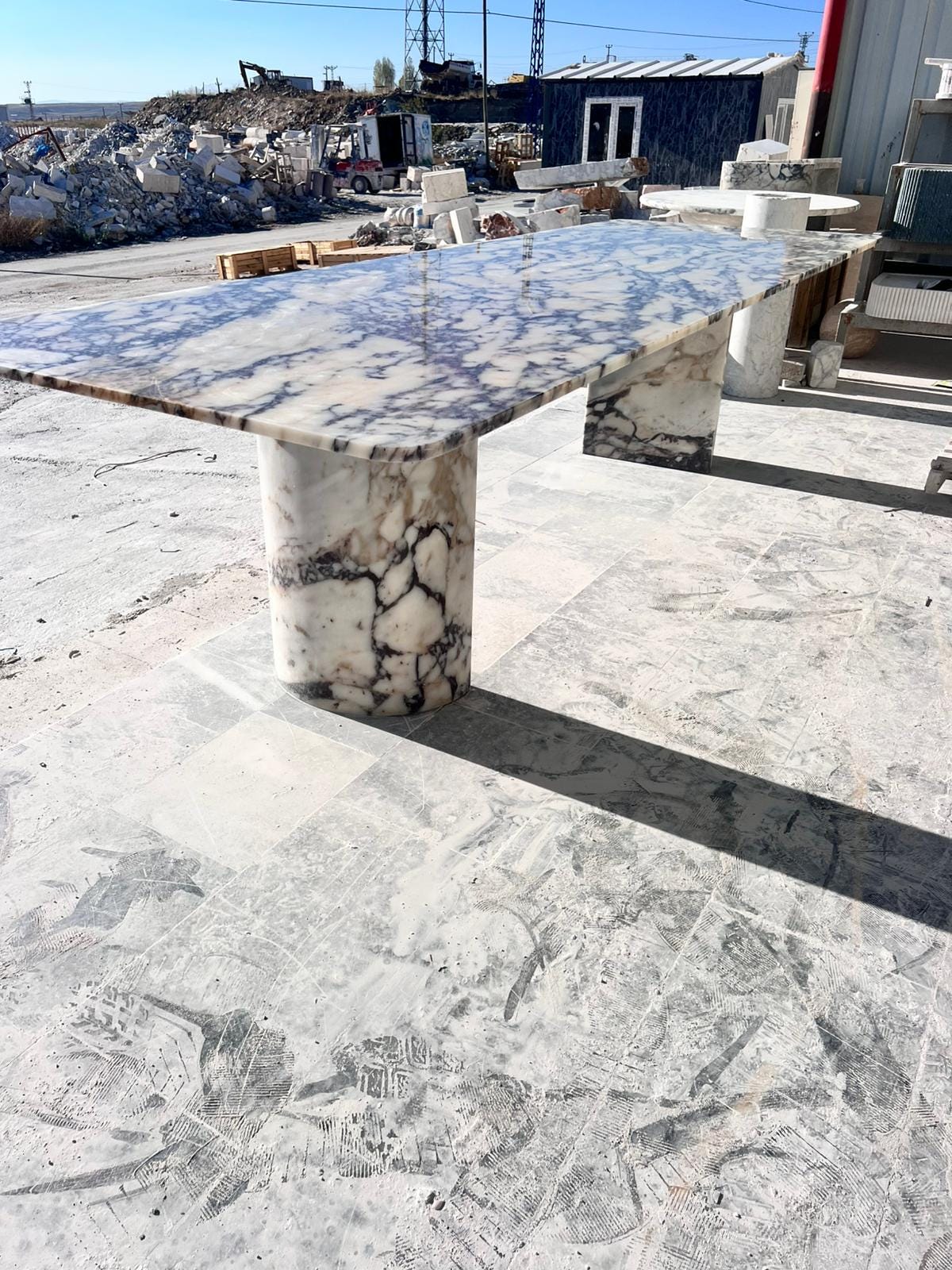Italian Calacatta Viola Marble Living Room Dining Stone Custom Design Table - Limited Stone Collection