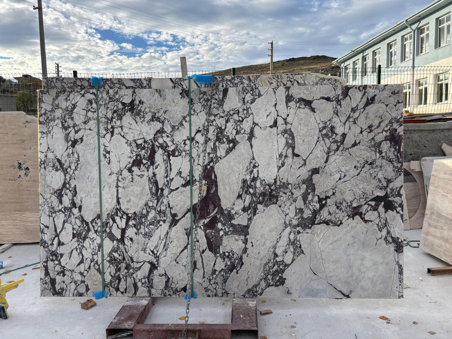 Italian Calacatta Viola Marble Living Room Dining Stone Custom Design Table - Limited Stone Collection