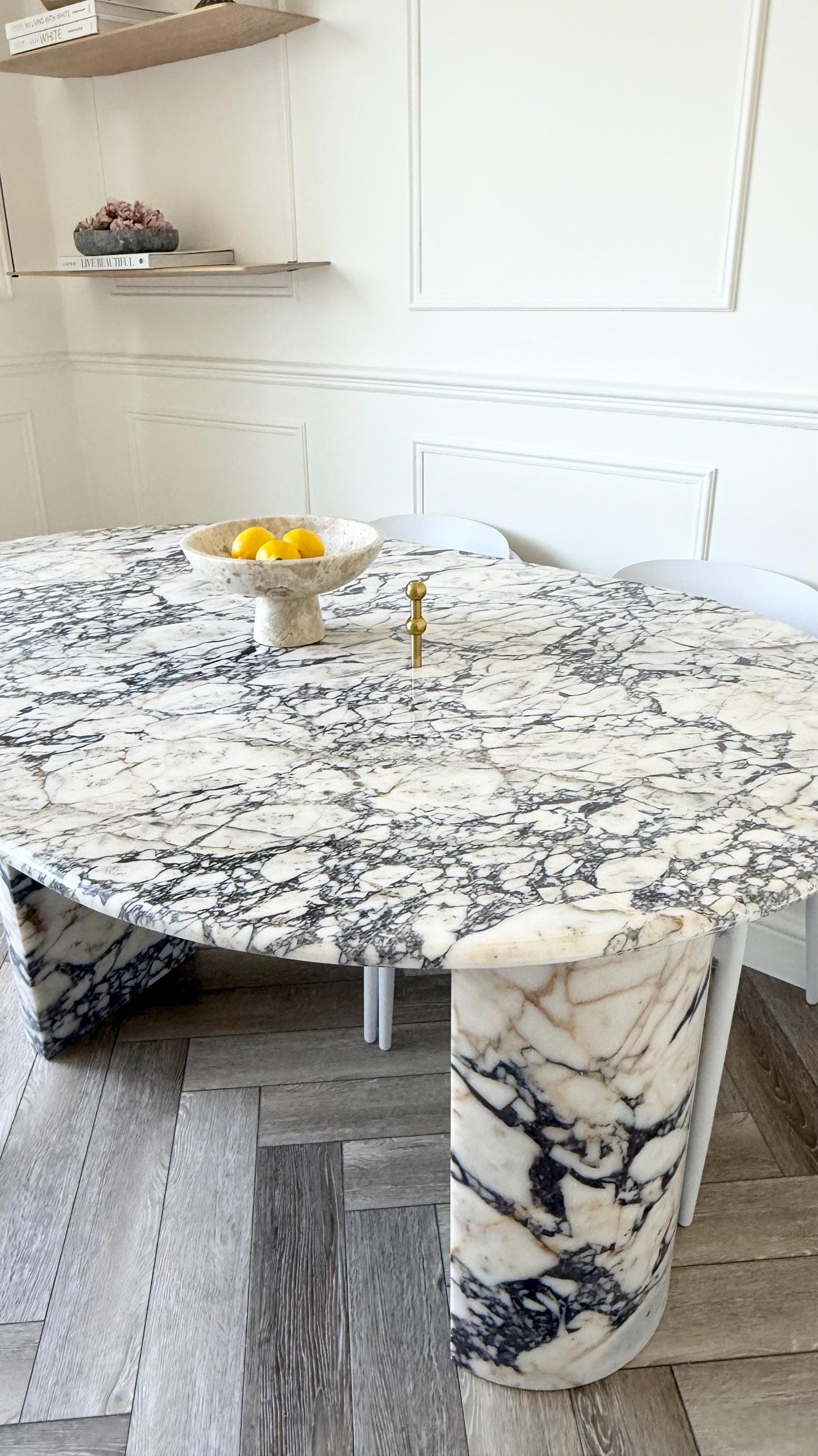 Italian Calacatta Viola Marble Living Room Dining Stone Custom Design Table - Limited Stone Collection