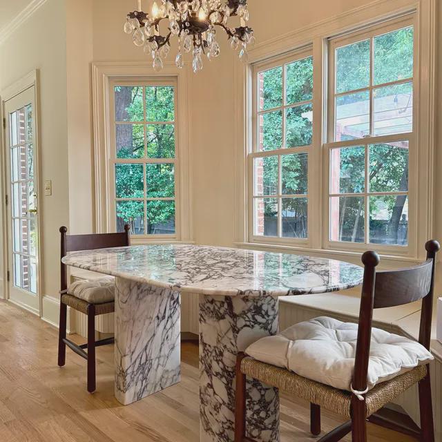 Italian Calacatta Viola Marble Living Room Dining Stone Custom Design Table - Limited Stone Collection