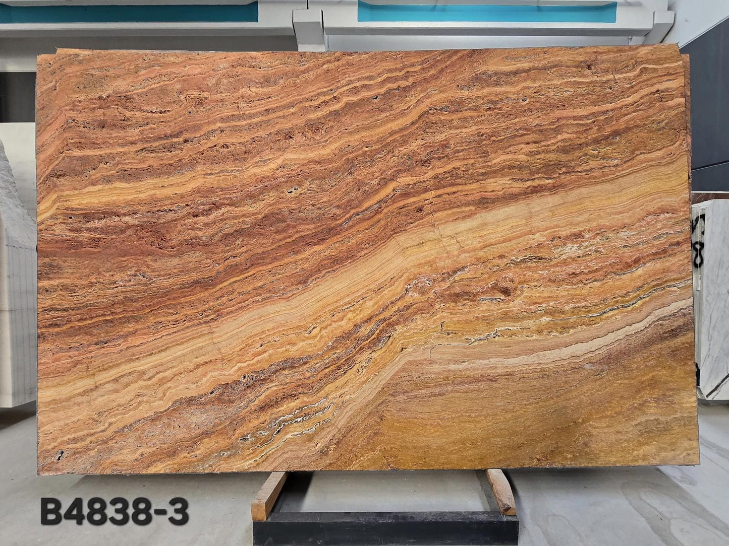Autumn Travertine Stone Console Table - Marble Hallway Entrway Table - Handmade Natural Custom Sizes