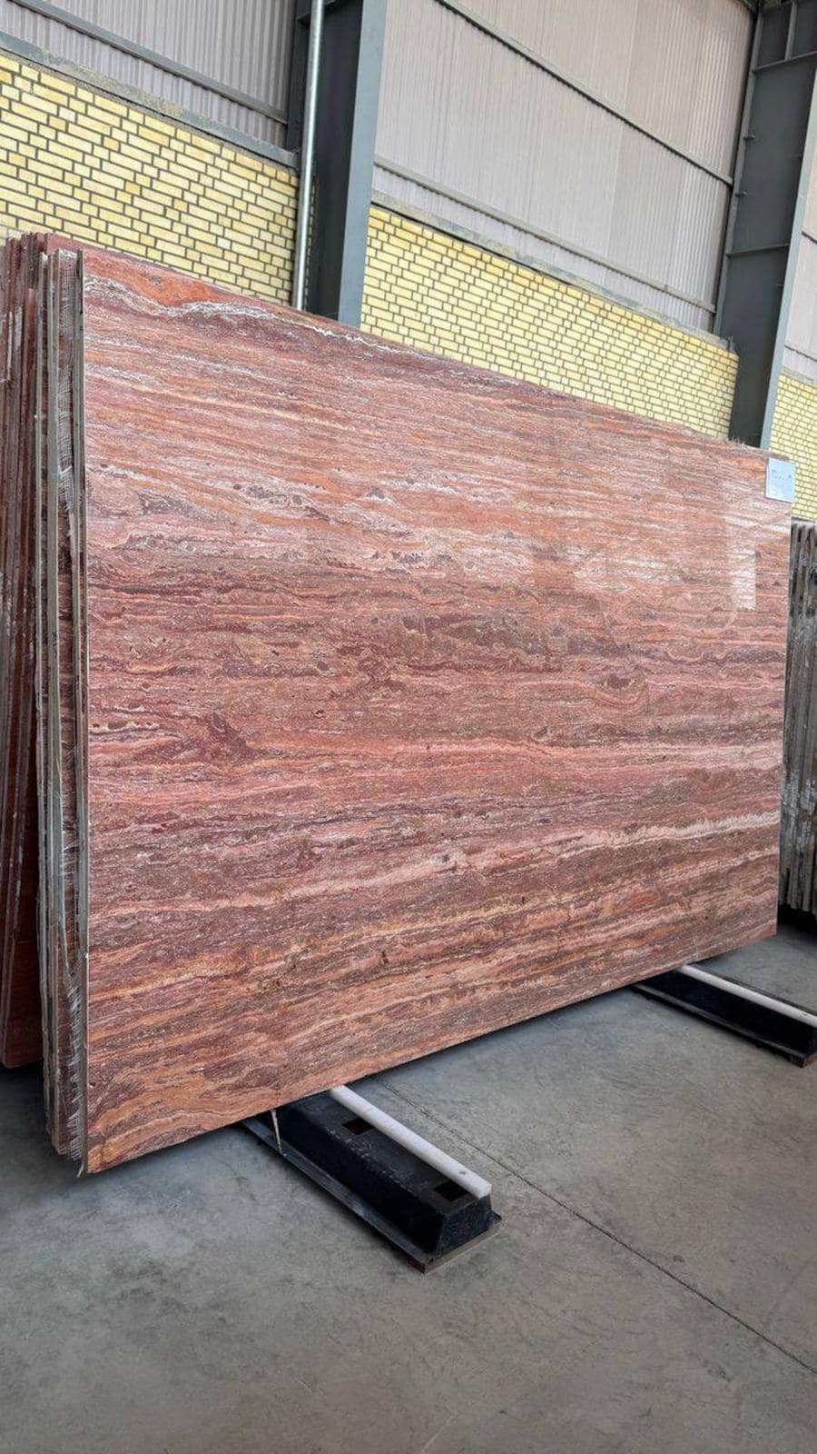 Red Travertine Round Dining Table: Custom Kitchen Table