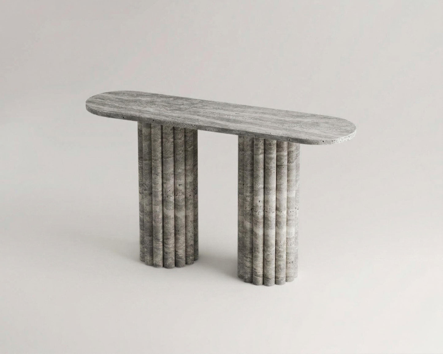 Silver Marble Travertine Hallway Console Dresser Table