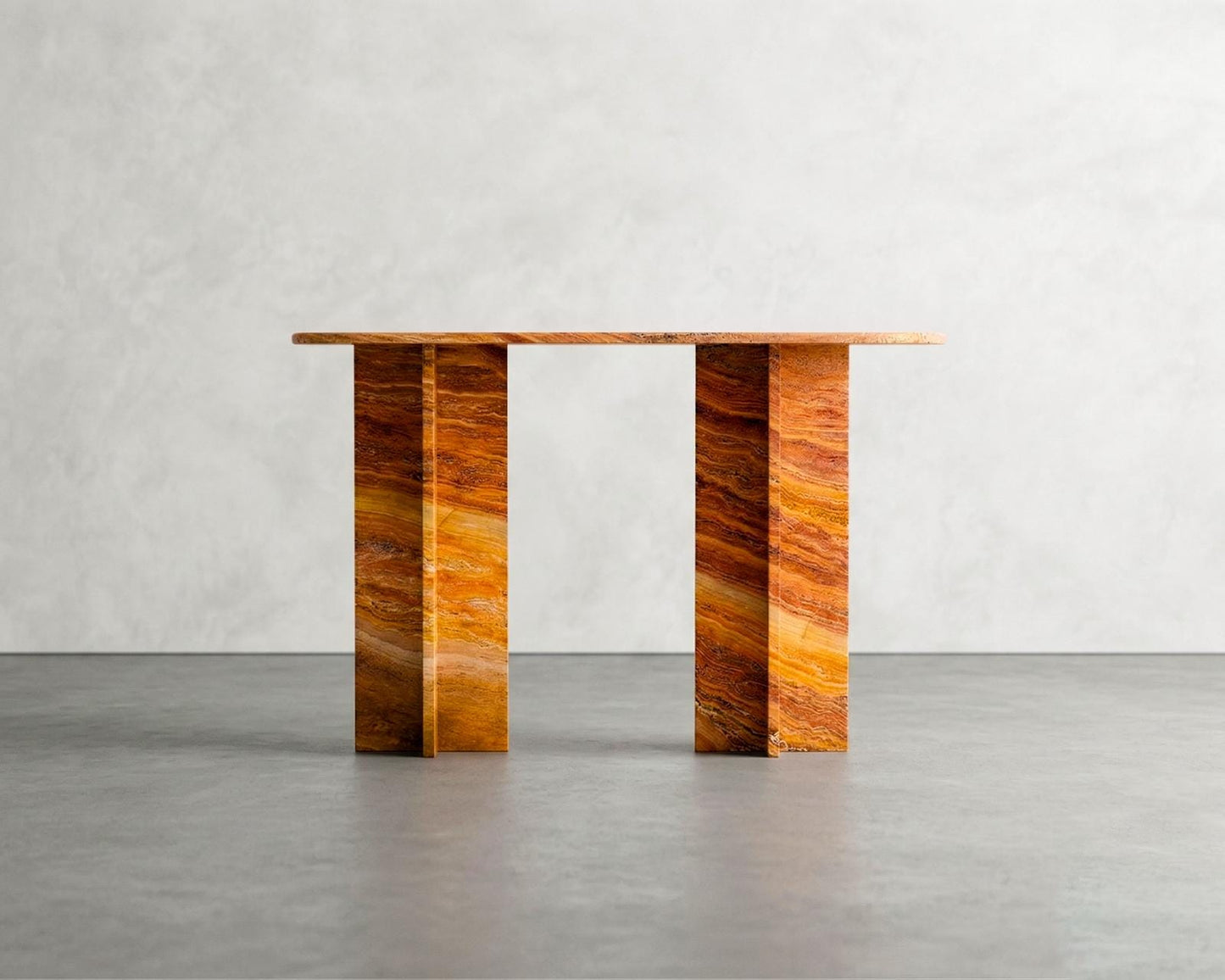 Autumn Travertine Stone Console Table - Marble Hallway Entrway Table - Handmade Natural Custom Sizes