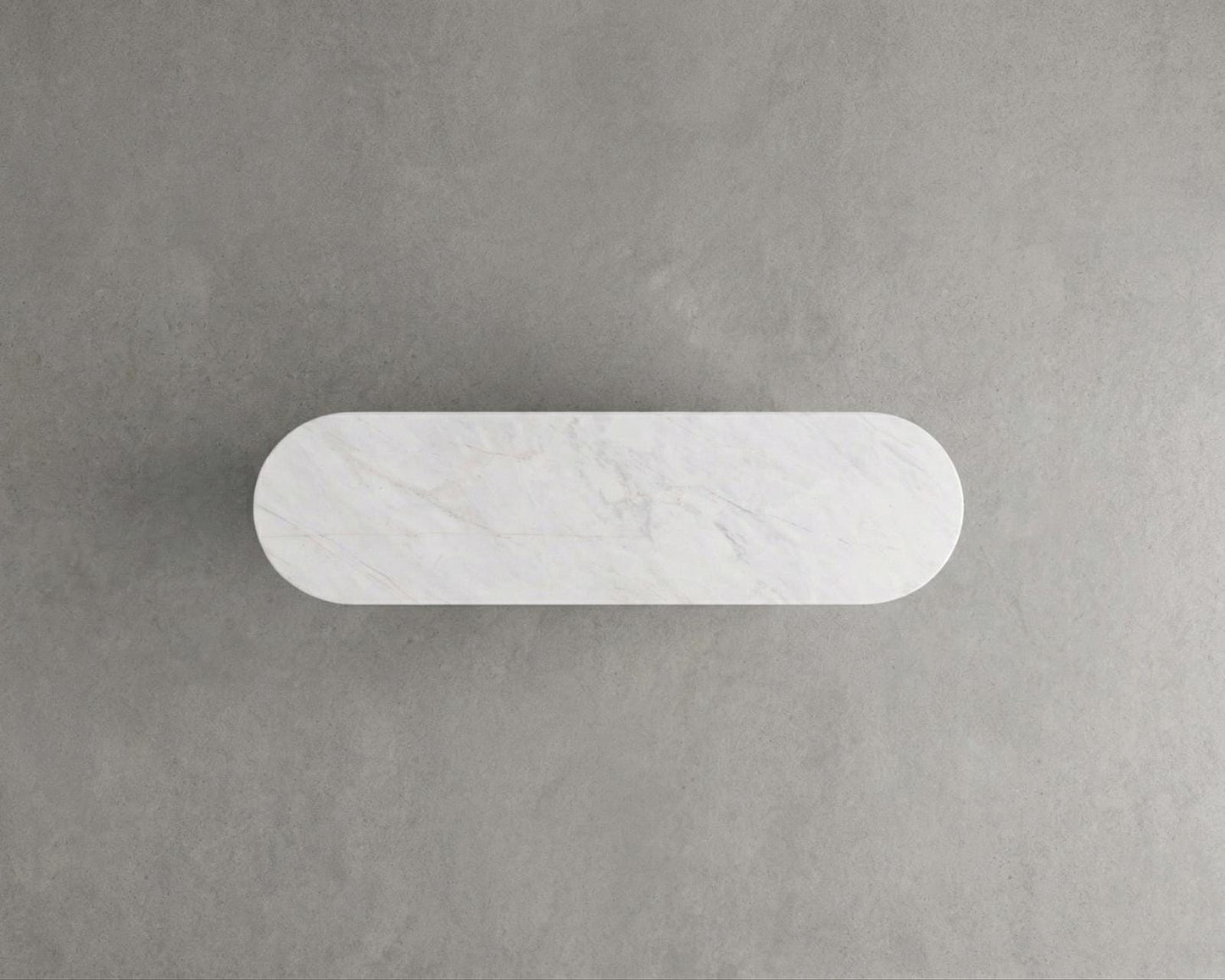 White Carraara Marble Design Console Table - Handmade Stone Living Luxury Furniture - Natural Entry Hallway